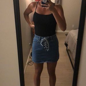 Pac Sun Jean Skirt